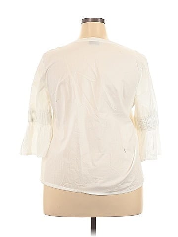 a.n.a. A New Approach 3/4 Sleeve Blouse (view 2)