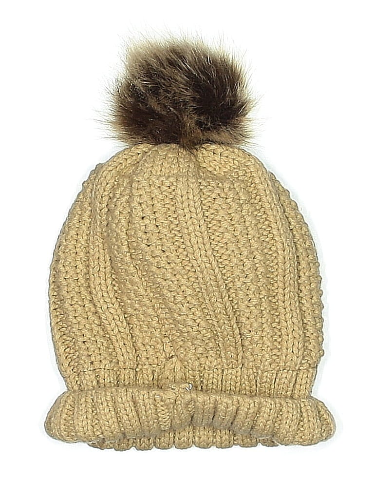 Pre-owned Unbranded Beanie Hat In Brown