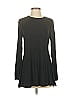 H By Halston Solid Gray Casual Dress Size XS - photo 1