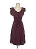 Jessica Simpson Solid Burgundy Casual Dress Size S - photo 1