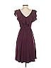 Jessica Simpson Solid Burgundy Casual Dress Size S - photo 2