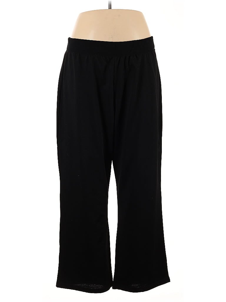 Melrose Chic Solid Black Casual Pants Size 1X - photo 1