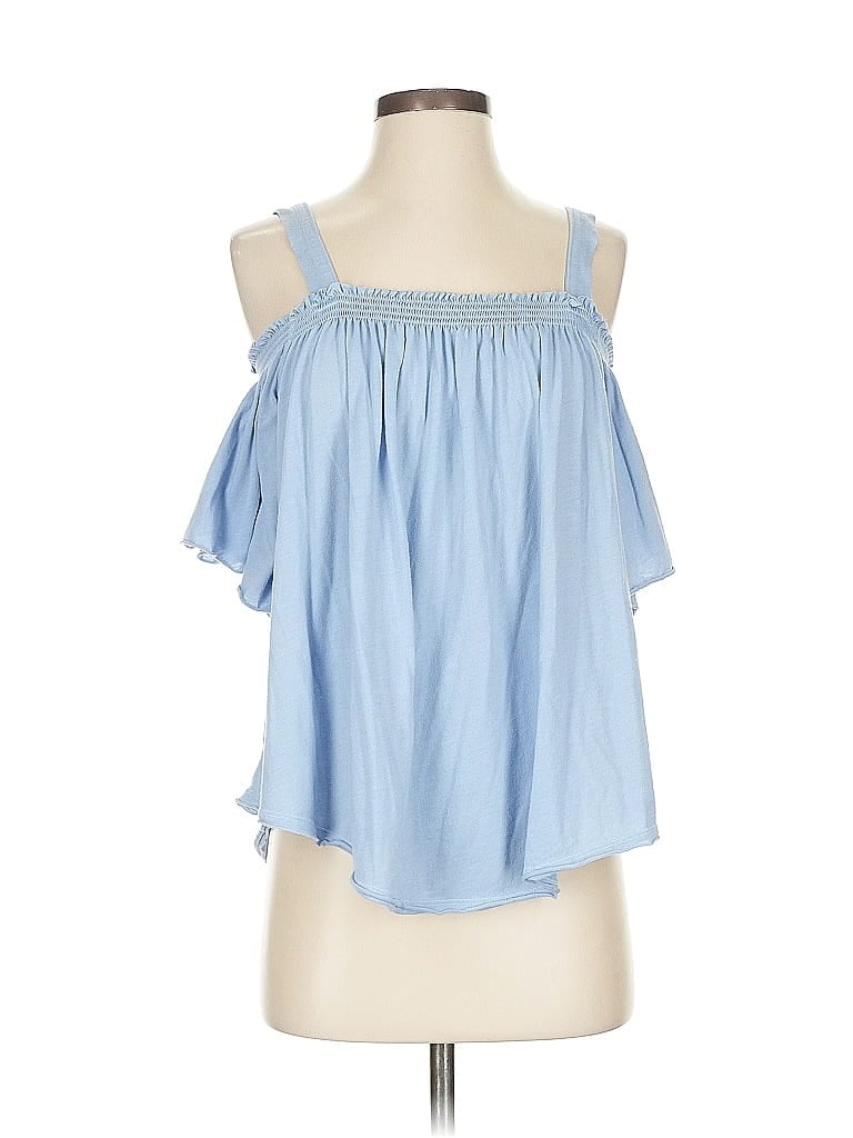 Pre-owned We The Free Sleeveless Blouse In Blue