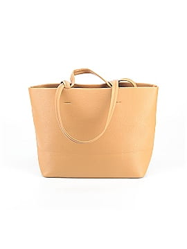 Kate Spade New York 100% Cow Leather Solid Gray Tan Leather Tote One size