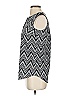Talbots 100% Polyester Chevron-herringbone Black Sleeveless Blouse Size XS - photo 5
