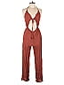 12th Tribe 100% Rayon Solid Brown Jumpsuit Size M - photo 1