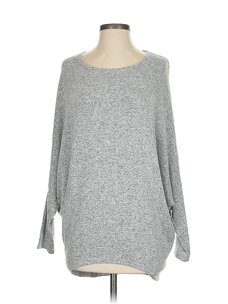 Pre-owned White House Black Market Pullover Sweater In Gray