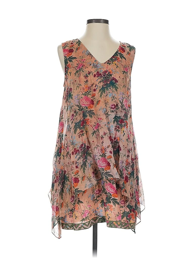 Plenty By Tracy Reese 100% Viscose Paisley Brown Cocktail Dress Size S - photo 1