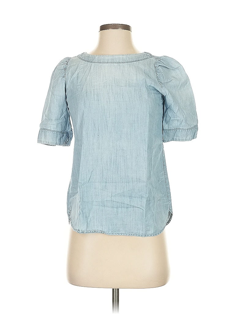 Click to view more detailed imagery on our partner's website Pre-owned Ann Taylor Loft Short Sleeve Blouse In Blue
