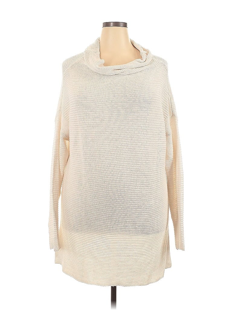 Pre-owned Old Navy Turtleneck Sweater In White