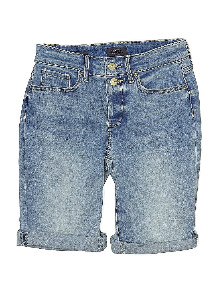 Pre-owned Nydj Denim Shorts In Blue