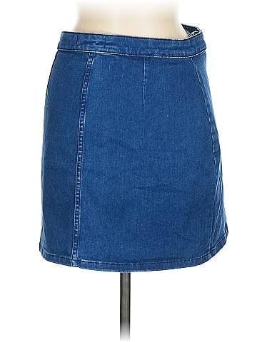 We the Free Denim Skirt (view 2)
