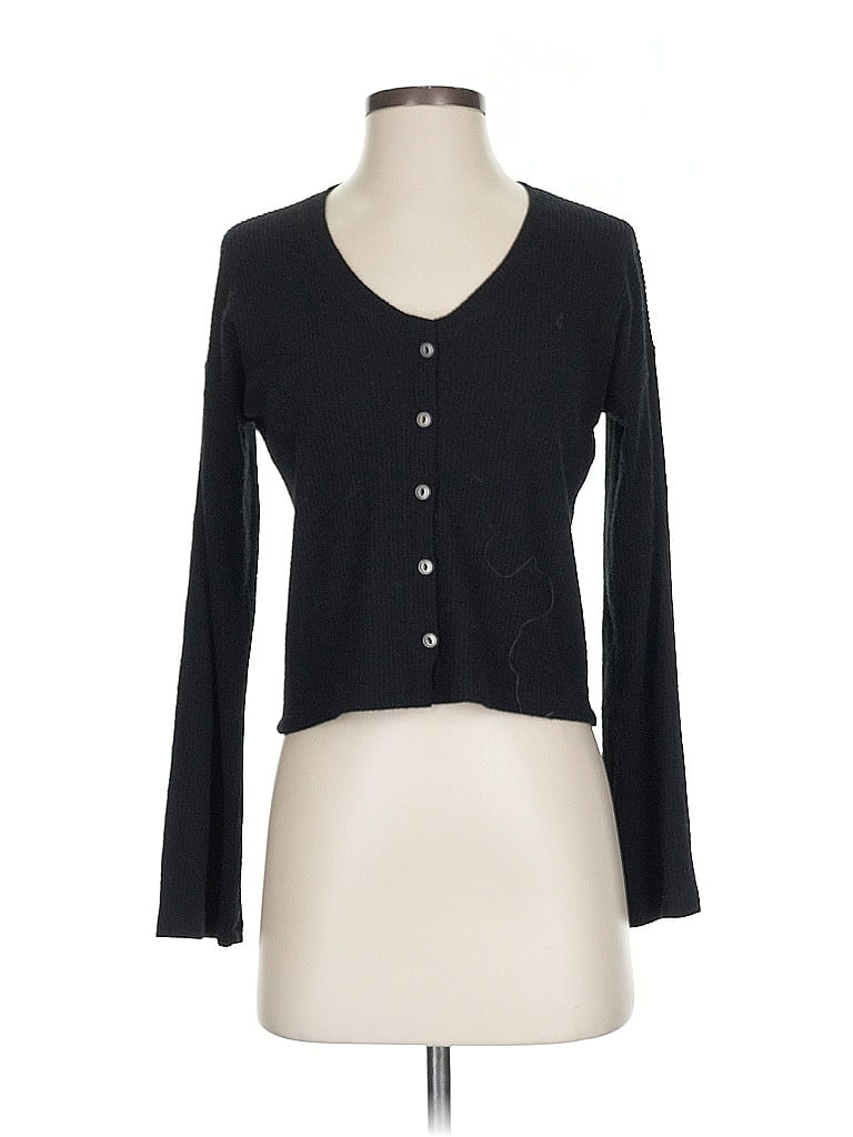 Pre-owned Project Social T Long Sleeve Top Black Sweetheart Neckline Tops