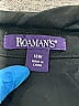 Roaman's 100% Rayon Black 3/4 Sleeve Button-Down Shirt Size 18 - photo 7