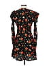Topshop 100% Polyester Print Black Cocktail Dress Size 6 - photo 2
