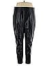 Ann Taylor 100% Polyester Black Faux Leather Pants Size XL - photo 1