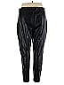 Ann Taylor 100% Polyester Black Faux Leather Pants Size XL - photo 2