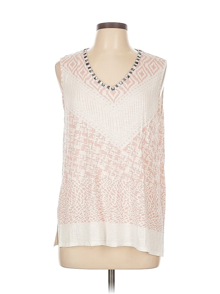 Peck & Peck Ivory Sleeveless Blouse Size L - photo 1