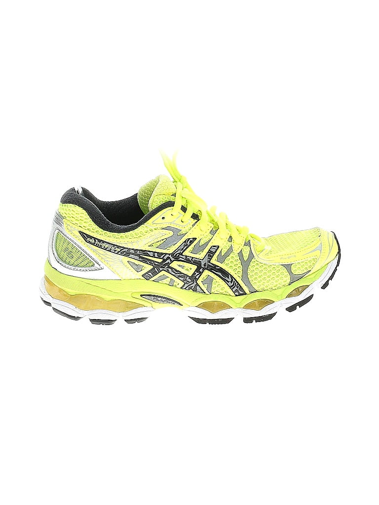 Asics Yellow Green Sneakers Size 7 - photo 1