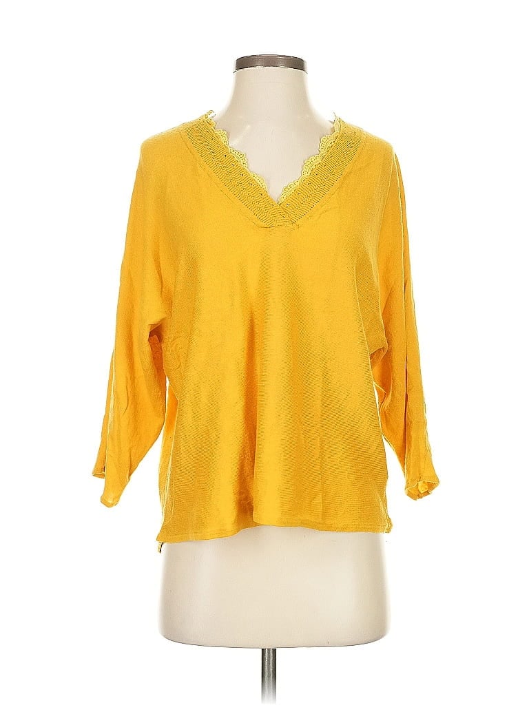 Pre-owned Assorted Brands Pullover Sweater In Yellow