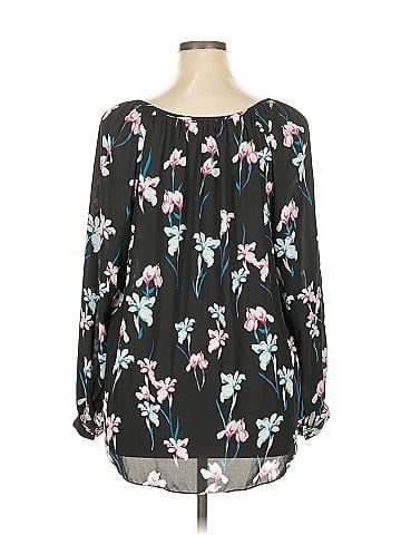 INC International Concepts Long Sleeve Blouse (view 2)
