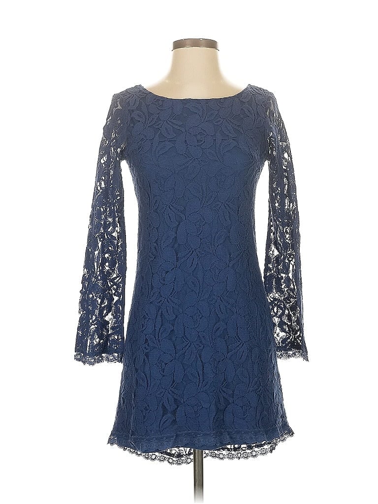 Pre-owned Love, Fire Cocktail Dress In Blue