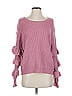 Wild Flower 100% Acrylic Pink Pullover Sweater Size XXS - XS - photo 1