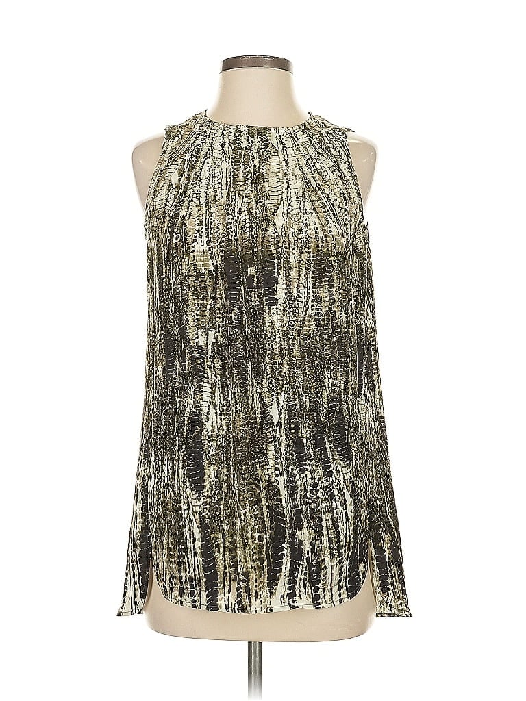 W by Worth 100% Polyester Gold Sleeveless Blouse Size 2 - photo 1