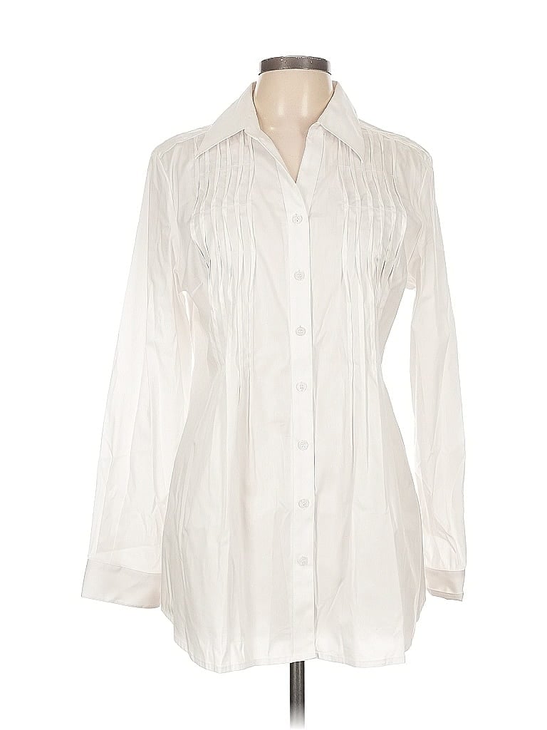 Peck & Peck White Casual Dress Size L - photo 1
