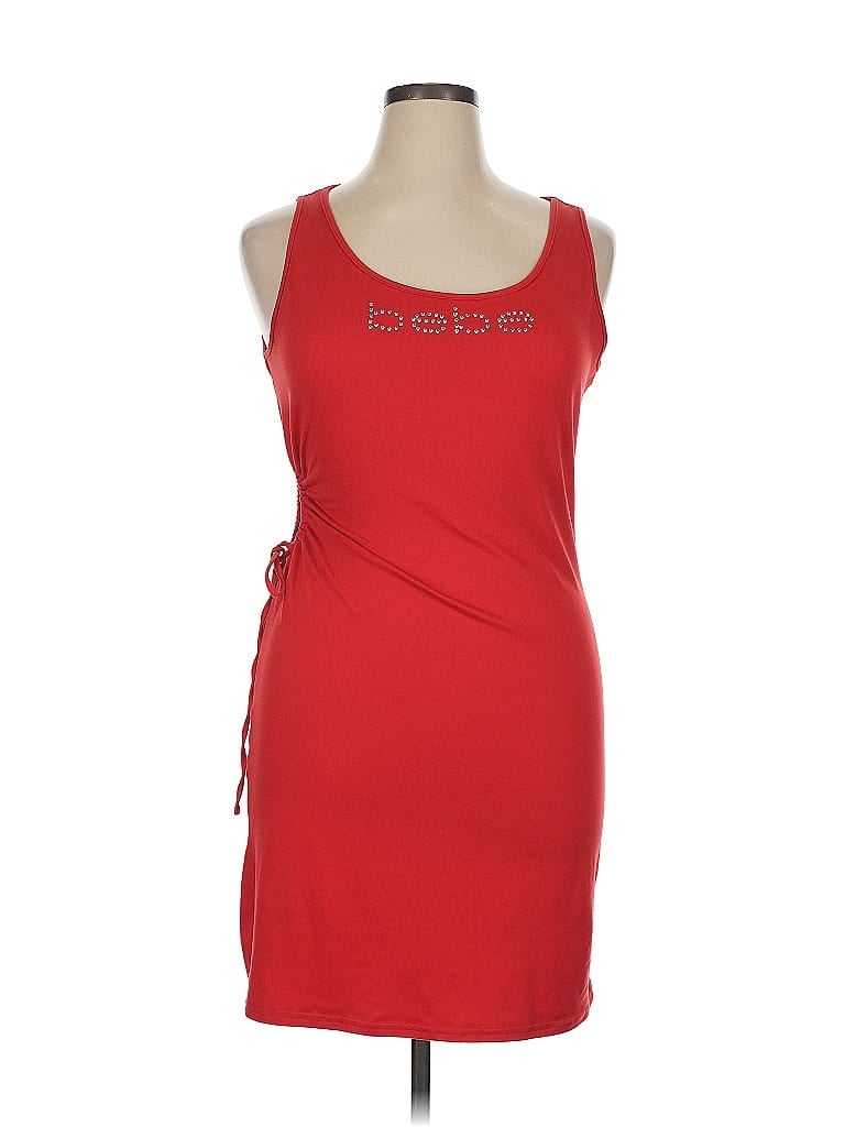 Pre-owned Bebe Casual Dress In Red