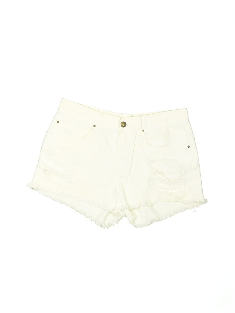 Click to view more detailed imagery on our partner's website Pre-owned Billabong Denim Shorts In White