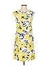 AB Studio Print Yellow Casual Dress Size 4 - photo 1