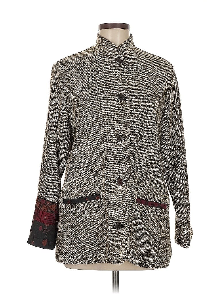 Chico's Design Tweed Gray Coat Size M - photo 1