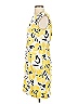 AB Studio Print Yellow Casual Dress Size 4 - photo 5