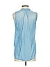 Bella Dahl 100% Tencel Blue Sleeveless Button-Down Shirt Size XS - photo 2
