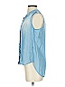 Bella Dahl 100% Tencel Blue Sleeveless Button-Down Shirt Size XS - photo 5