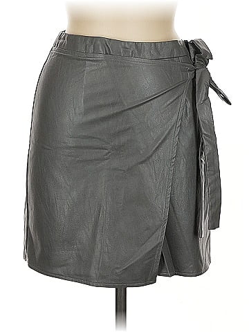 SEEK The Label Faux Leather Skirt (view 1)
