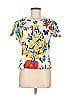 St. John Sport Floral Ivory Short Sleeve T-Shirt Size M - photo 1