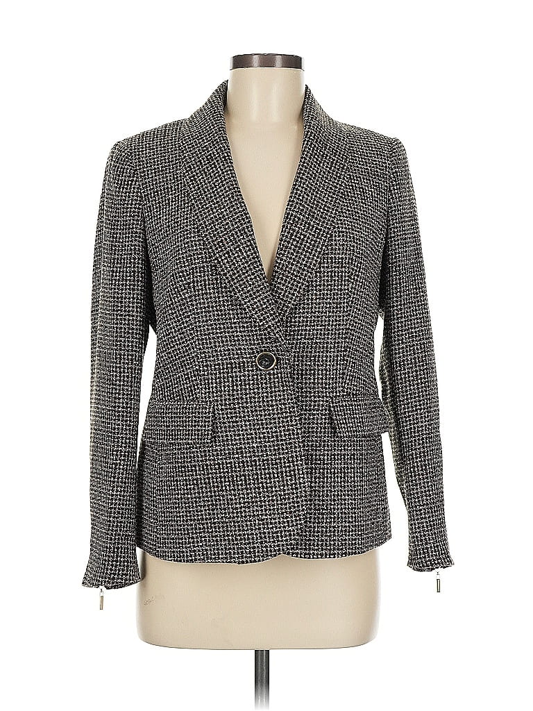 Pre-owned Kasper Blazer Jacket In Gray