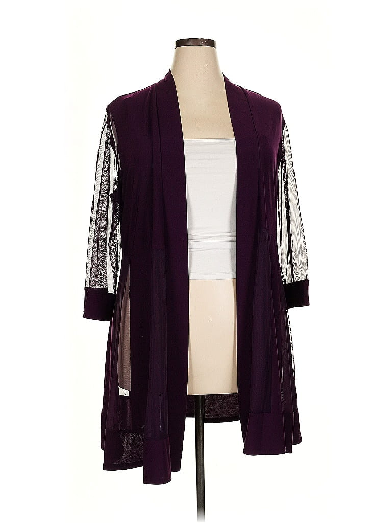 R&M Richards Solid Purple Coat Size 18 - photo 1