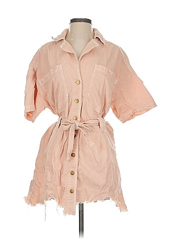 Pilcro Pink Casual Dress Size S
