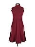 Akris Punto Solid Burgundy Red Cocktail Dress Size 10 - photo 1