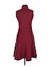 Akris Punto Solid Burgundy Red Cocktail Dress Size 10 - photo 2