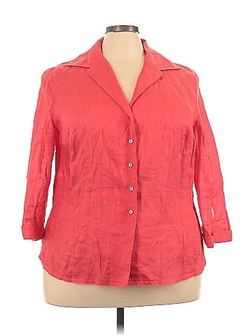Jones New York Collection 3/4 Sleeve Button-Down Shirt (view 1)