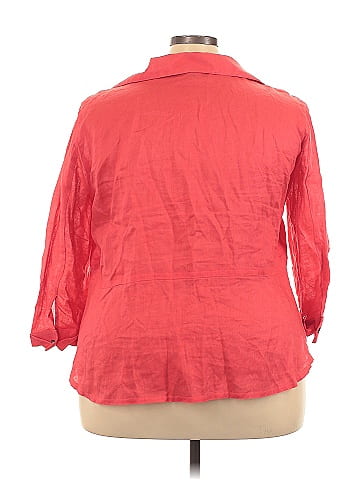 Jones New York Collection 3/4 Sleeve Button-Down Shirt (view 2)