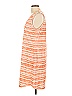 Natural Reflections 100% Cotton Stripes Orange Casual Dress Size L - photo 5