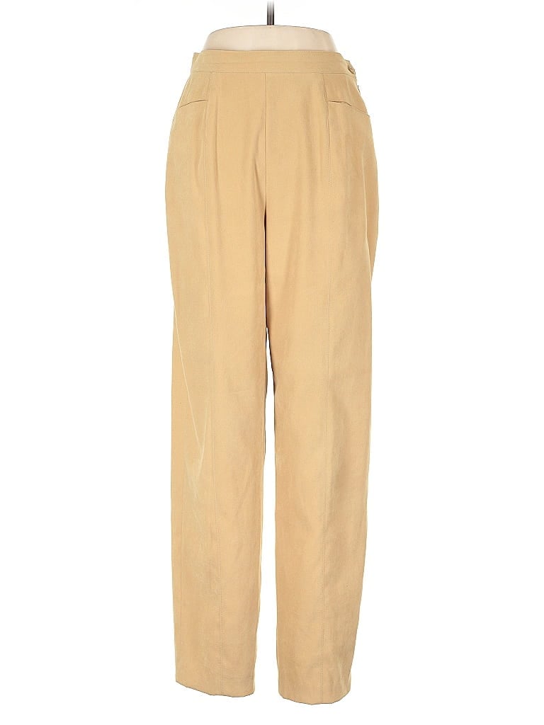 Pre-owned Doncaster Collection Casual Pants In Yellow