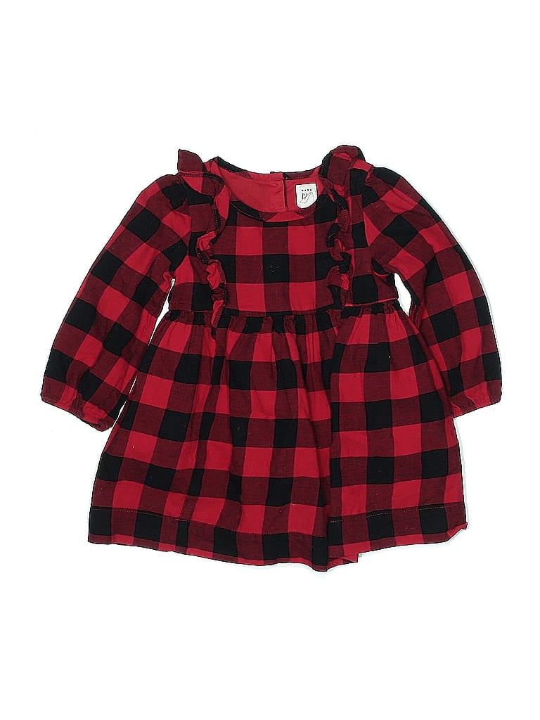 Baby Gap 100% Cotton Plaid Red Dress Size 18-24 mo - photo 1