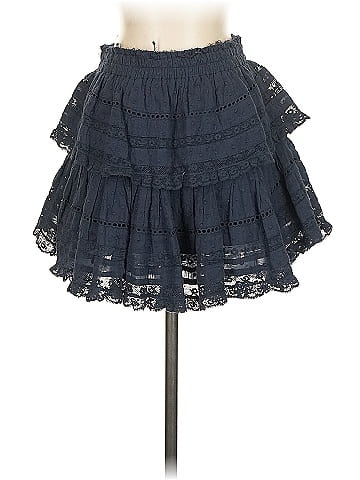 LoveShackFancy Denim Skirt (view 1)
