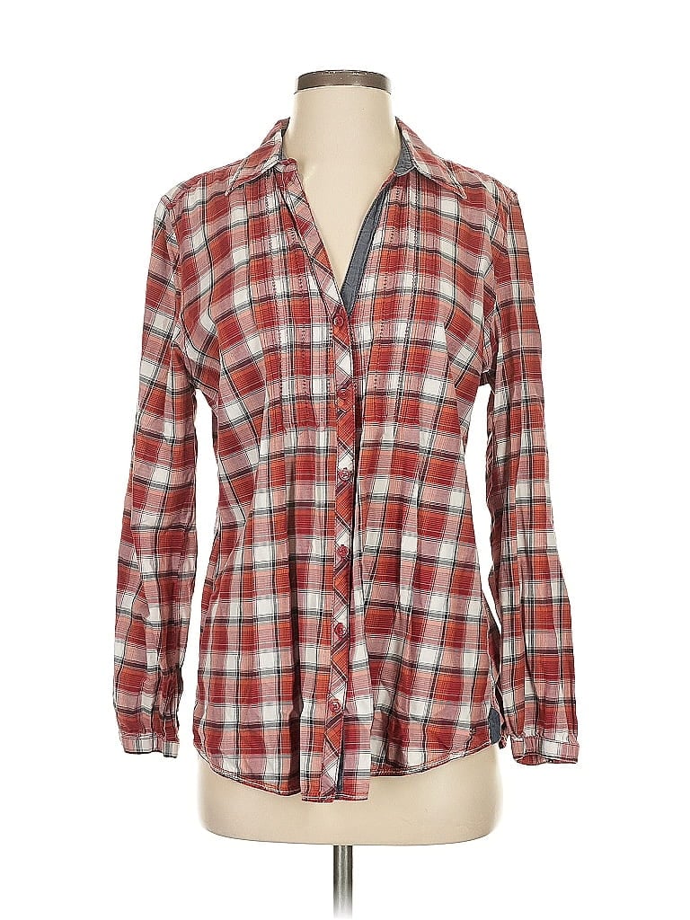 Pre-owned Spyder Long Sleeve Button Down Shirt In Red